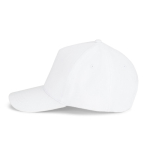 5-Panel-Cap aus gebürsteter Baumwolle mit Metallschnalle 260 g/m² farbe weiß fünfte Ansicht