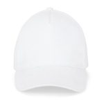 5-Panel-Cap aus gebürsteter Baumwolle mit Metallschnalle 260 g/m² farbe weiß
