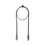 4-in-1-Kabel mit Schnellladefunktion BrandCharger 65W 120 cm farbe graphit Ansicht mit Druckbereich