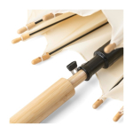 Automatischer Golfregenschirm mit geradem Bambusgriff Ø102 siebte Ansicht