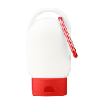 Sonnenlotion mit Karabiner und farbigem Deckel SPF30 30 ml farbe rot erste Ansicht