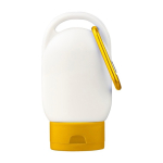 Sonnenlotion mit Karabiner und farbigem Deckel SPF30 30 ml farbe gelb erste Ansicht