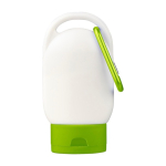 Sonnenlotion mit Karabiner und farbigem Deckel SPF30 30 ml farbe apfelgrün erste Ansicht