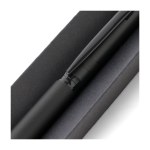 Drehbarer Kugelschreiber aus Messing mit Metallclip, blaue Tinte achte Ansicht