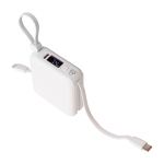 Powerbank aus Kunststoff mit Schnellladefunktion und LED-Display 10.000 mAh erste Ansicht