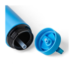 Edelstahl-Trinkflasche 500 ml mit klappbarem Mundstück und Strohhalm zweites Detailbild