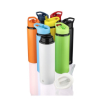 Edelstahl-Trinkflasche 500 ml mit klappbarem Mundstück und Strohhalm sechste Ansicht