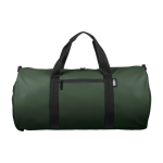 Wasserabweisende Sporttasche aus recyceltem Polyester mit Doppelgriff farbe dunkelgrün erste Ansicht