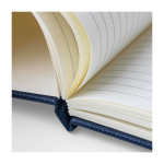 A5-Notizbuch aus RPET-Polyester mit halbfestem Einband, linierten Seiten zweites Detailbild