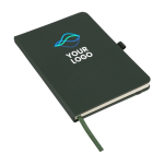 A5-Notizbuch aus RPET-Polyester mit halbfestem Einband, linierten Seiten zweite Ansicht