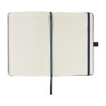 A5-Notizbuch aus RPET-Polyester mit halbfestem Einband, linierten Seiten dritte Ansicht