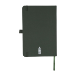 A5-Notizbuch aus RPET-Polyester mit halbfestem Einband, linierten Seiten vierte Ansicht