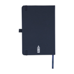 A5-Notizbuch aus RPET-Polyester mit halbfestem Einband, linierten Seiten fünfte Ansicht