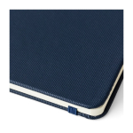 A5-Notizbuch aus RPET-Polyester mit halbfestem Einband, linierten Seiten achte Ansicht