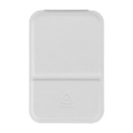 Faltbarer Taschenspiegel mit Deckel aus Kunstleder 70x11 cm farbe weiß erste Ansicht