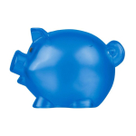 Sparschwein aus recyceltem Kunststoff zum Personalisieren farbe köngisblau erste Ansicht