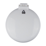 Rundes Taschenetui mit Spiegel und Bürste farbe weiß erste Ansicht