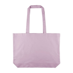 Große Baumwoll-Tote-Bag mit langen Henkeln 140 g/m² farbe lila erste Ansicht