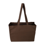 OEKO-TEX Baumwolltasche mit Seitenfalte und langen Henkeln 180 g/m² vierte Ansicht