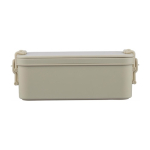 Stapelbare Lunchbox mit zwei Ebenen und Besteckset 2,2 L farbe beige erste Ansicht