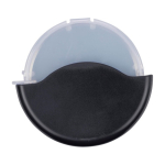 Pizzaschneider mit abnehmbarer Schutzhülle und Klinge aus Edelstahl farbe schwarz erste Ansicht