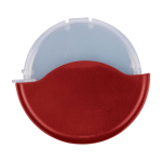 Pizzaschneider mit abnehmbarer Schutzhülle und Klinge aus Edelstahl farbe rot erste Ansicht