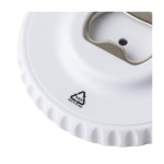 Mechanischer Kunststoffwürfel mit Flaschenöffner und Druckknopf vierte Ansicht