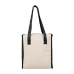 Kühltasche aus Kunstleder mit langen Tragegriffen und Fronttasche 9 l vierte Ansicht