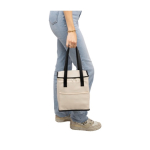 Kühltasche aus Kunstleder mit langen Tragegriffen und Fronttasche 9 l siebte Ansicht