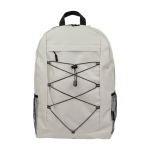 Sport-Rucksack mit Elastikbändern und seitlichen Netztaschen farbe beige erste Ansicht