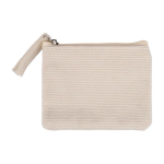 Geldbörse aus Cord zum Personalisieren mit passendem Reissverschluss zweite Ansicht