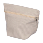 Kulturbeutel aus Cord zum Personalisieren mit passendem Reissverschluss erste Ansicht