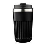 To-go-Becher aus recyceltem Edelstahl, doppelwandig, 400 ml farbe schwarz erste Ansicht