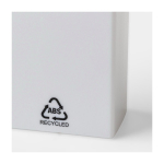 Textmarker aus Kunststoff mit weissem Gehäuse und farbigem Detail sechste Ansicht