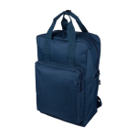 Rucksack aus recyceltem Polyester für Laptop 16'' mit Tragegriffen oben erste Ansicht