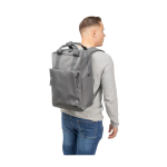 Rucksack aus recyceltem Polyester für Laptop 16'' mit Tragegriffen oben zweites Detailbild