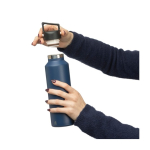 Doppelwandige Edelstahlflasche mit Transportdeckel 600 ml