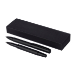 Schreibset mit Kugelschreiber und Rollerball aus Metall mit blauer Tinte erste Ansicht