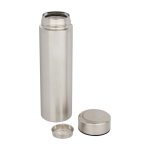 Doppelwandige Thermosflasche aus Edelstahl mit Teefilter 450 ml farbe mattsilber zweite Ansicht