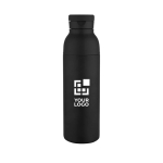 Thermosflasche aus doppelwandigem Edelstahl 650 ml Ansicht mit Druckbereich