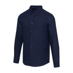 Oxford Herrenhemd langarm mit Button down Kragen Elevate farbe marineblau