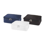 Make up Organizer aus recyceltem Polyester mit Reißverschluss farbe marineblau zweite Ansicht in verschiedenen Farben