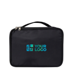 Make up Organizer aus recyceltem Polyester mit Reißverschluss Ansicht mit Druckbereich