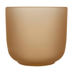 Elegantes Holztablett mit 2 matten Glasbechern 200 ml farbe braun zweite Vorderansicht