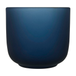 Elegantes Holztablett mit 2 matten Glasbechern 200 ml farbe bondi blau zweite Vorderansicht