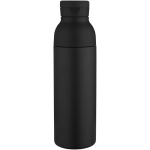 Doppelwandige Flasche aus recyceltem Edelstahl, 3 teilig, 650 ml farbe schwarz zweite Vorderansicht