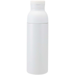 Doppelwandige Flasche aus recyceltem Edelstahl, 3 teilig, 650 ml farbe weiß zweite Vorderansicht