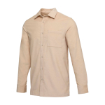 Unisex Cordhemd mit geradem Schnitt und langen Ärmeln 252 g/m² Elevate farbe elfenbeinfarben