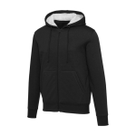 Unisex Sweatshirt aus recycelter Baumwolle und Polyester mit Sherpa Futter Elevate farbe schwarz