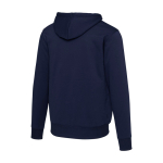 Unisex Sweatshirt aus recycelter Baumwolle und Polyester mit Sherpa Futter Elevate farbe marineblau dritte Rückansicht